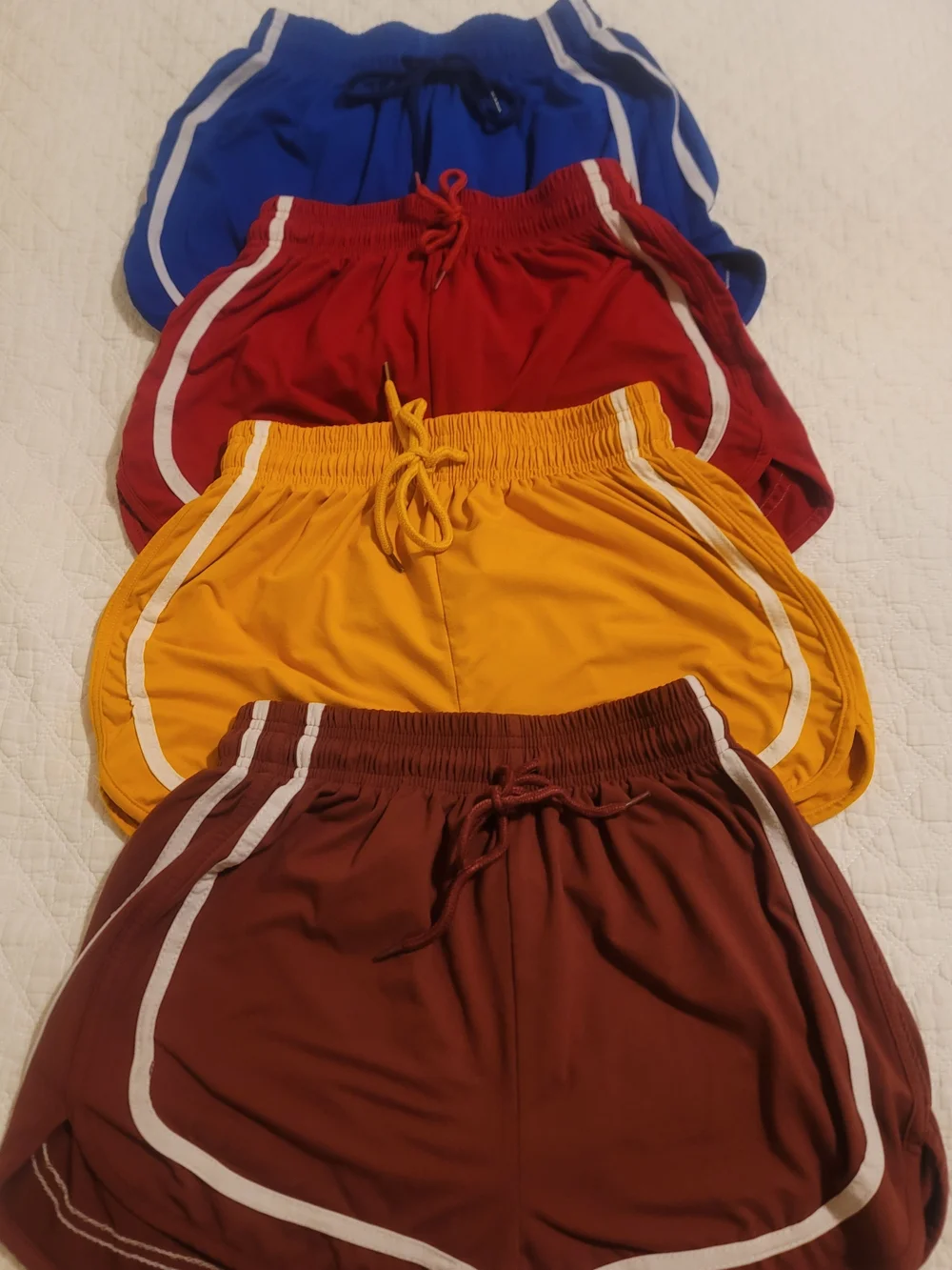 Vintage Stretch Dolphin Shorts – S/M – Retro Athletic Style